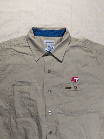 Carhartt Beige Work Shirt Short Sleeve Streetwear 2
